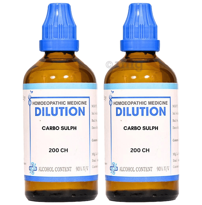 LDD Bioscience Carbo Sulph Dilution (100ml Each) 200 CH