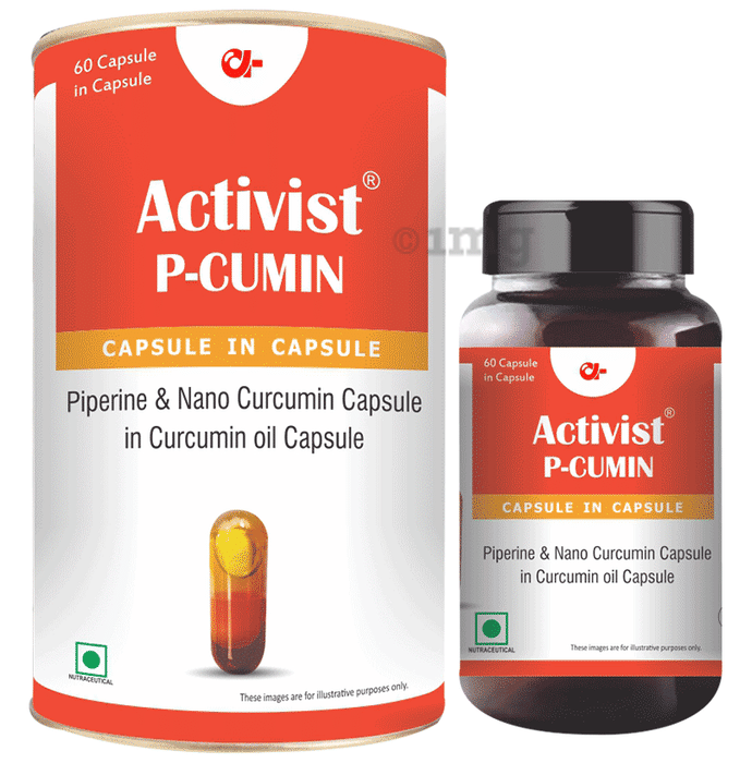 Activist P-Cumin Piperine Capsule In Curcumin Oil Capsule