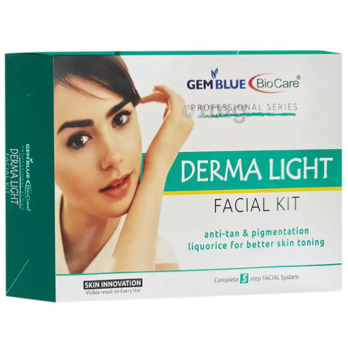 Gemblue Biocare Derma Light Facial Kit 400gm Buy box of 1.0 Kit at