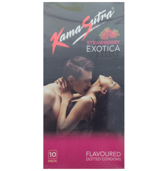KamaSutra Exotica Dotted Strawberry Condom