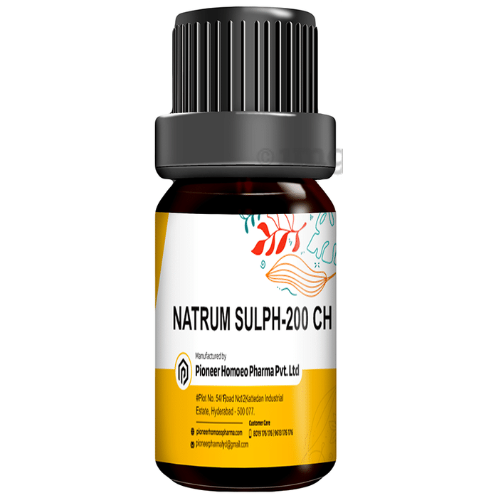 Pioneer Pharma Natrium Sulph Globules Pellet Multidose Pills 200 CH