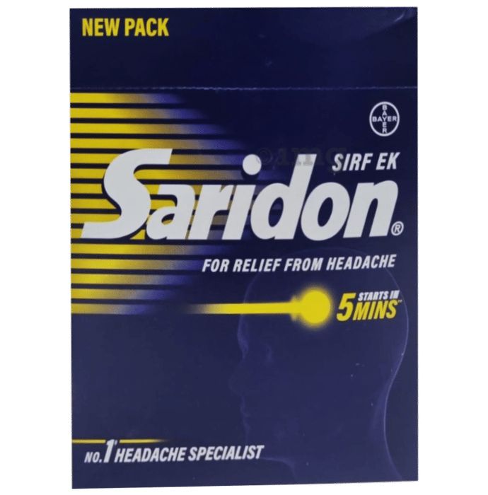 Saridon For Relief From Headache Tablet