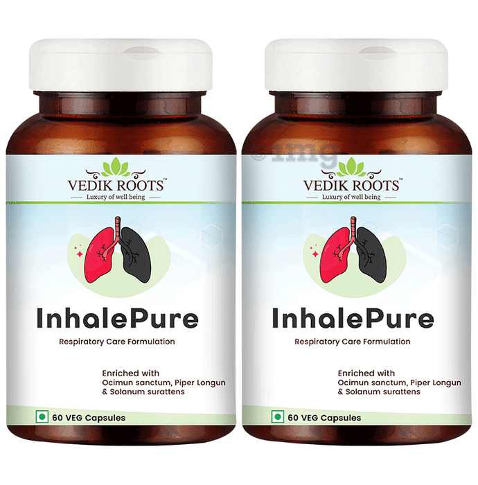 Vedikroots Inhale Pure Veg Capsule (60 Each)