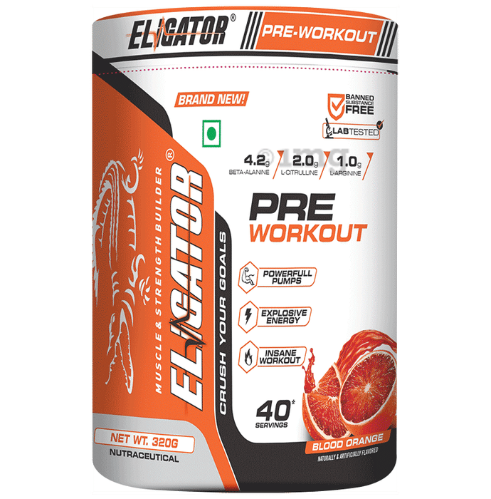 Eligator Pre Workout Powder Orange