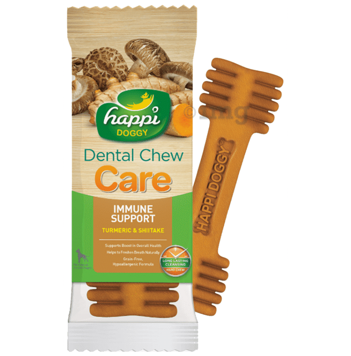 Heads Up For Tails Happi Doggy Dental Chew Care Immune Support Turmeric & Shiitake