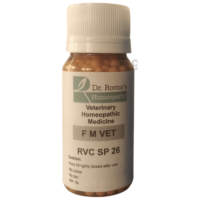 Dr. Romas Homeopathy RVC SP 26 F M Vet Globules