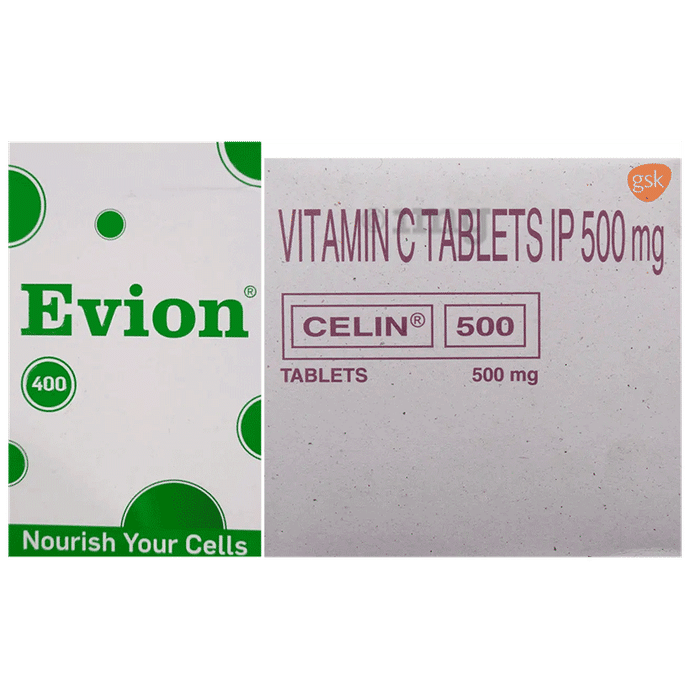 Evion 400mg Capsule (20) & New Celin 500 Tablet (25)