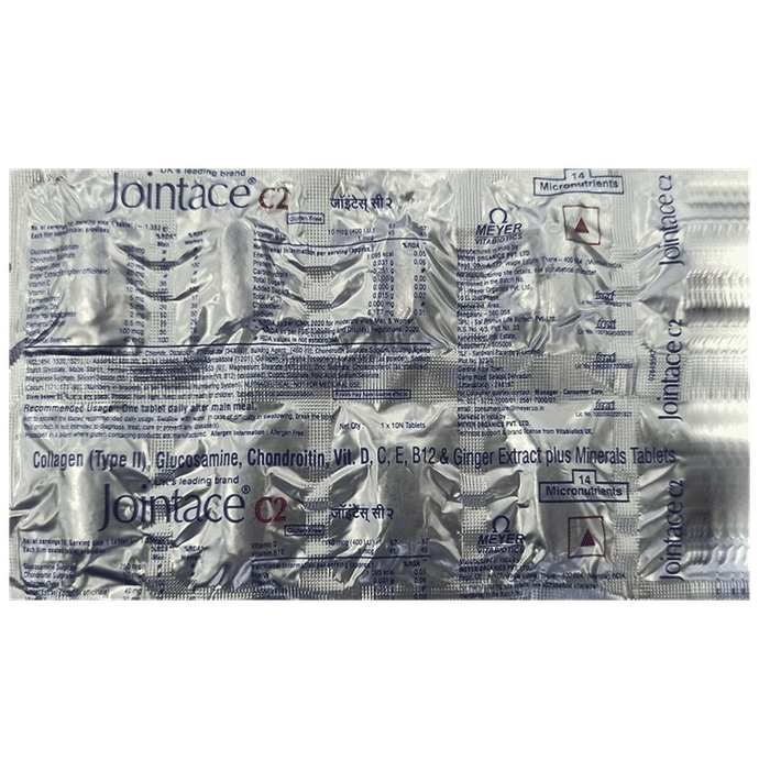 Jointace C2 Tablet with Collagen Type II for Joint Health Gluten Free