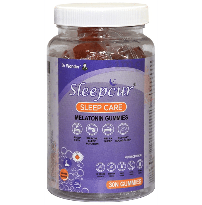 Sleepcur Sleep Care Melatonin Nutraceutical Gummies (30 Each) Orange