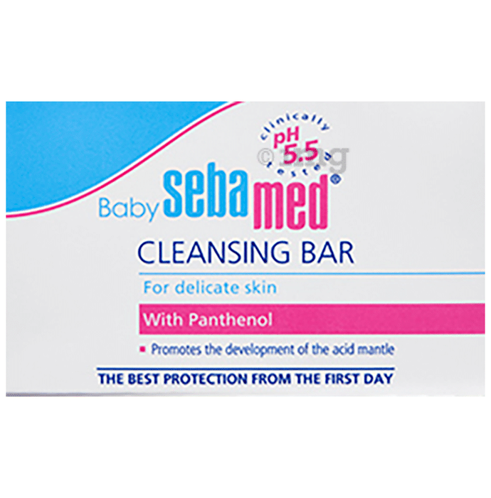 Sebamed Baby Cleansing Bar with Panthenol & 5.5 pH | For Delicate Skin