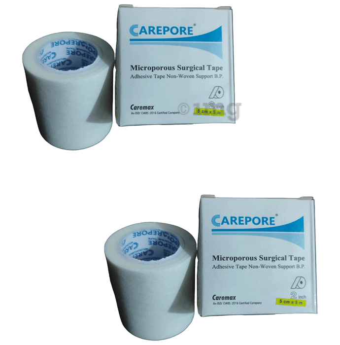 Carepore Microporous Surgical Tape 5cm x 5m