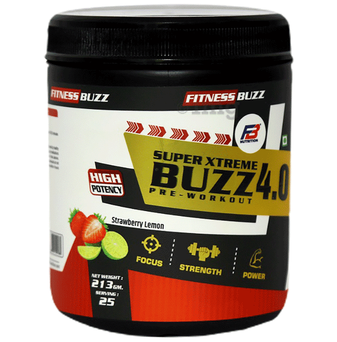 FB Nutrition Super Xtreme Buzz 4.0 Powder Strawberry Lemon