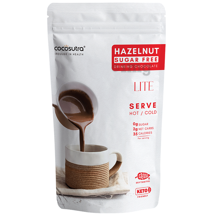 Cocosutra Lite Sugar Free Drinking Chocolate Mix Hazelnut