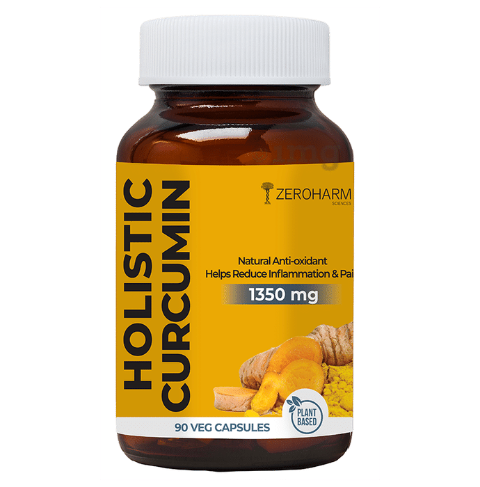 Zeroharm Sciences Holistic Curcumin 1350 mg Veg Capsules