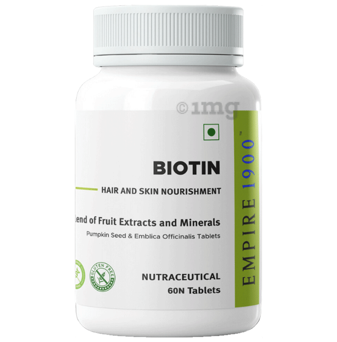 EMPIRE 1900 Biotin|Hair and Skin Nourishment|Biotin Supplement|Skin and Hair Supplement Tablet
