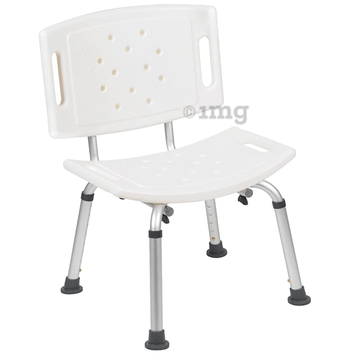 Entros SC6005 Premium Hight Adjustable Commode Shower Chair White