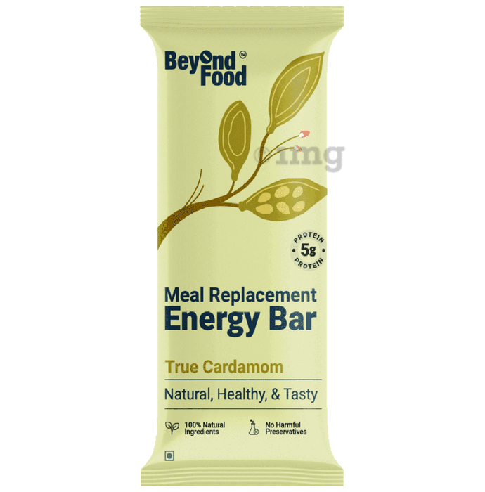 Beyond Food Meal Replacement Energy Bar Cardamom