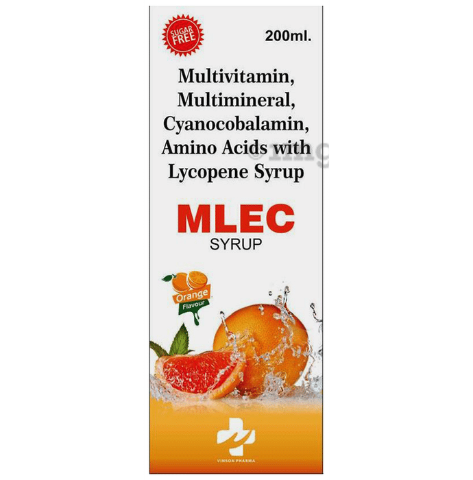 Mlec Syrup Orange Sugar Free