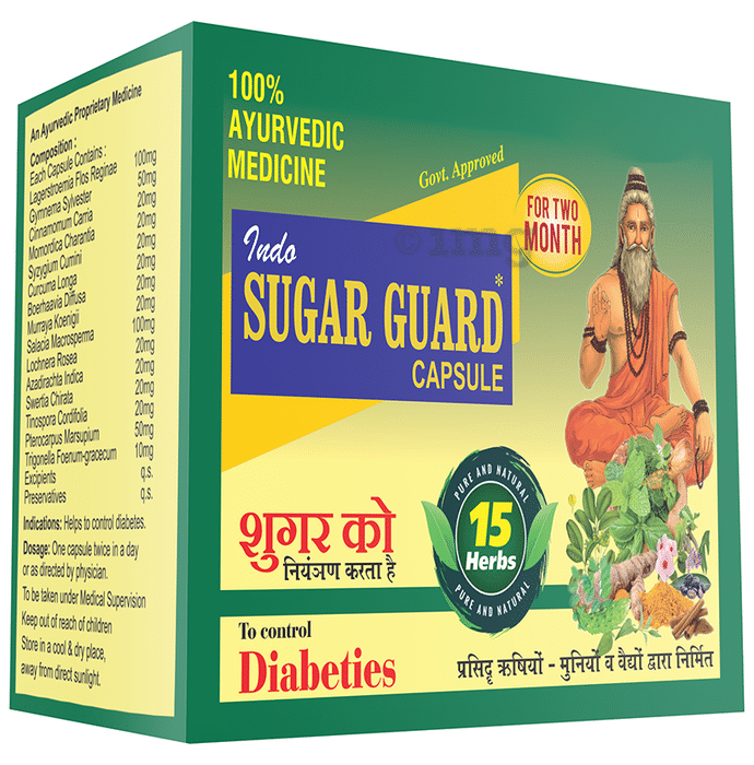 Indo Himaliyan Sugar Guard Capsules for Diabeties (60 Each)