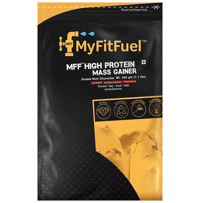 MyFitFuel MFF High Protein Mass Gainer Powder Double Rich Chocolate