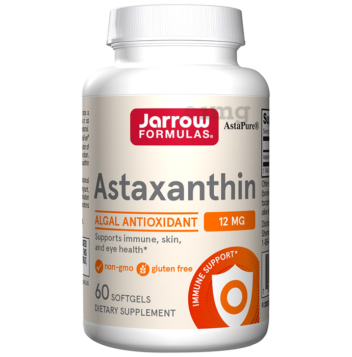 Jarrow Formulas Astaxanthin 12mg Softgel | For Immunity, Skin & Eye Health