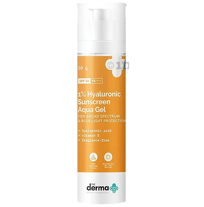 The Derma Co 1% Hyaluronic Sunscreen Aqua Gel (50gm Each)