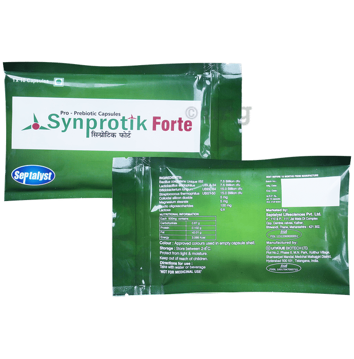 Synprotik Forte Pro-Prebiotic Capsule for Gut Health
