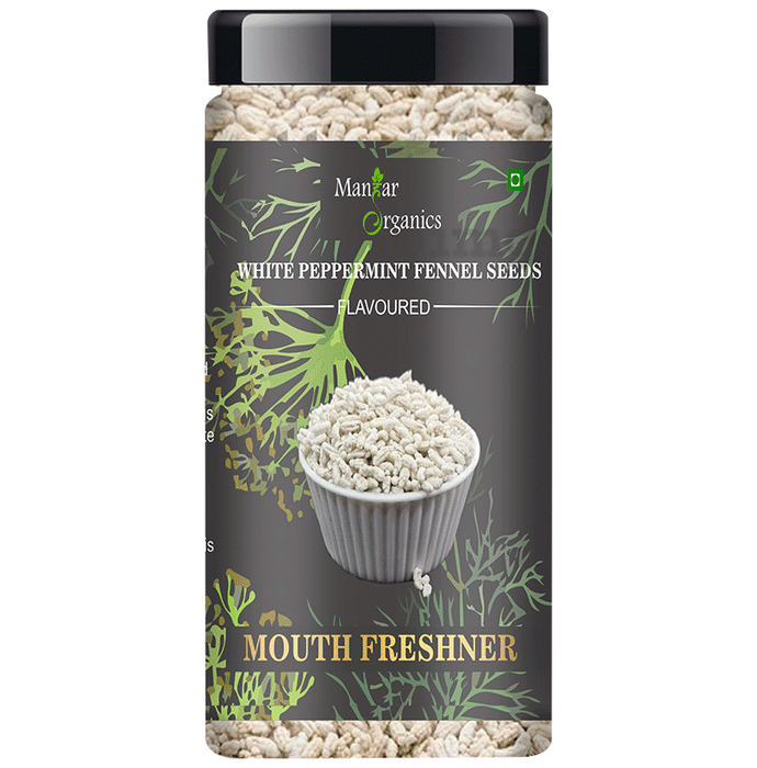 ManHar Organics Peppermint Coated White Fennel Seeds
