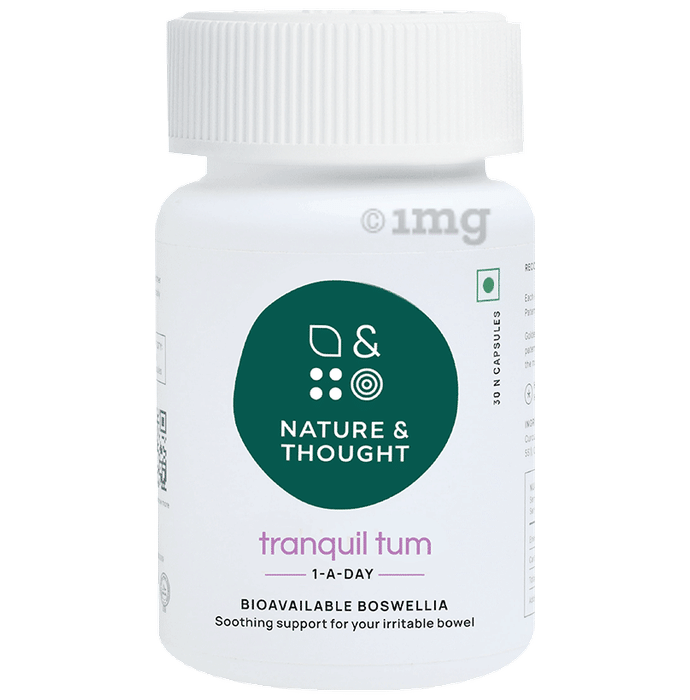 Nature & Thought Tranquil Tum Boswellia Capsule | Soothing Support for Irritable Bowel