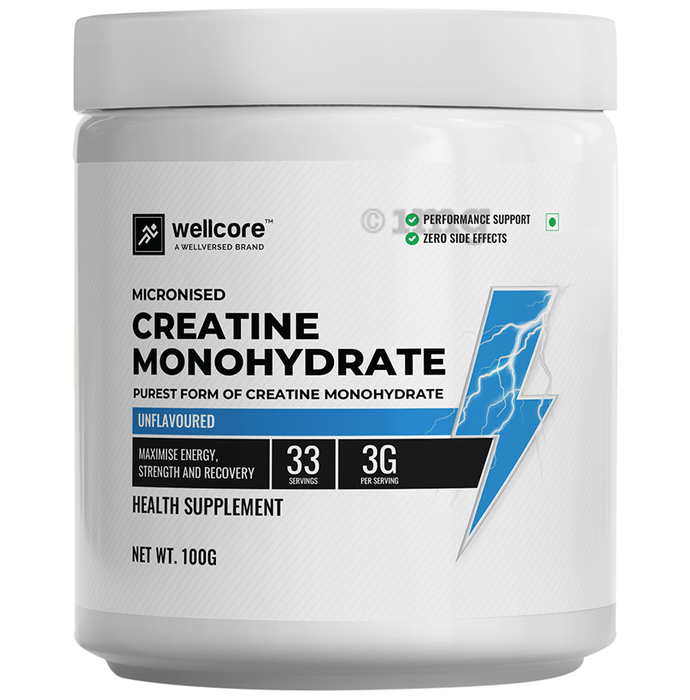 Wellcore Micronised Creatine Monohydrate Powder Unflavored