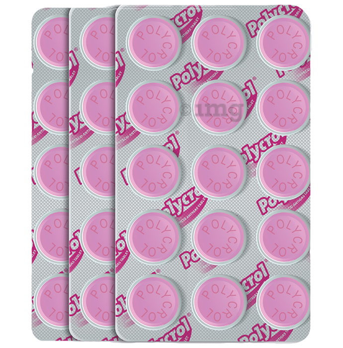 Polycrol Antacid Antigas Tablet (15 Each) Mint