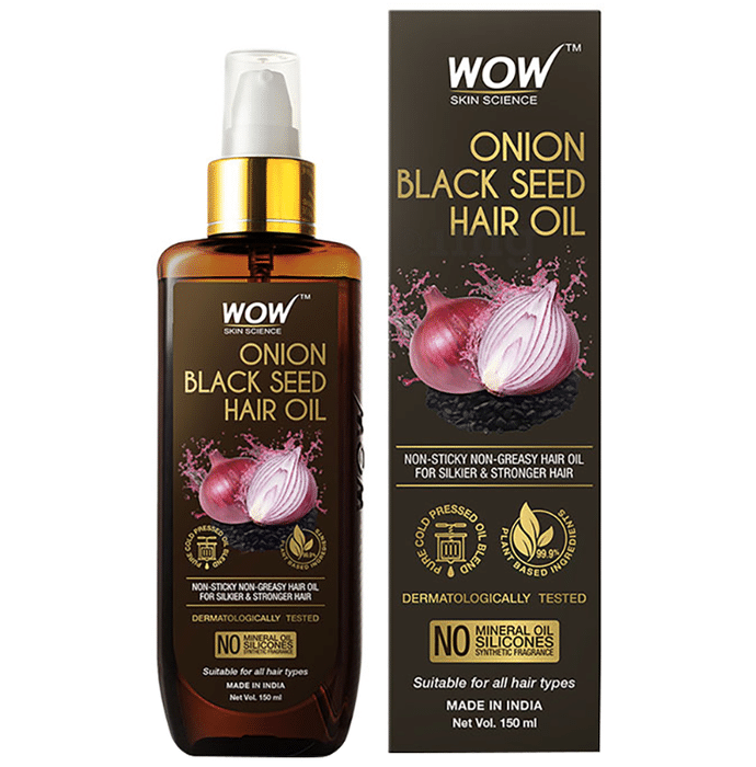 WOW Skin Science Onion Black Seed Hair Oil | For Hair Growth