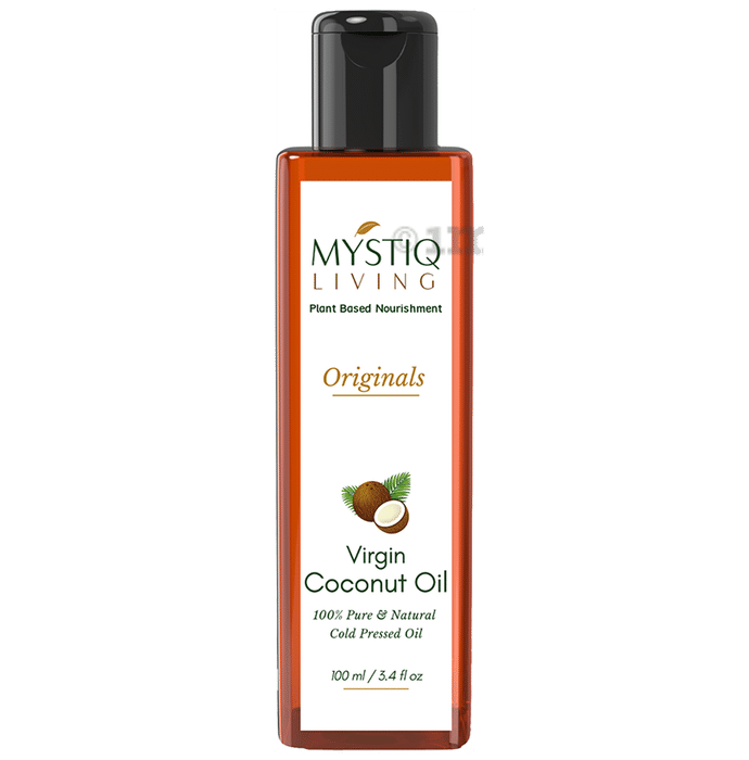 Mystiq Living Virgin Coconut Oil Cold Pressed For Hair, Face and Body Massage