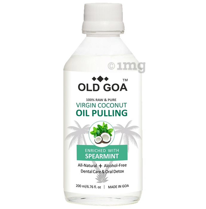 Old Goa 100% Raw and Pure Virgin Coconut Oil Pulling Enriched with Spearmint
