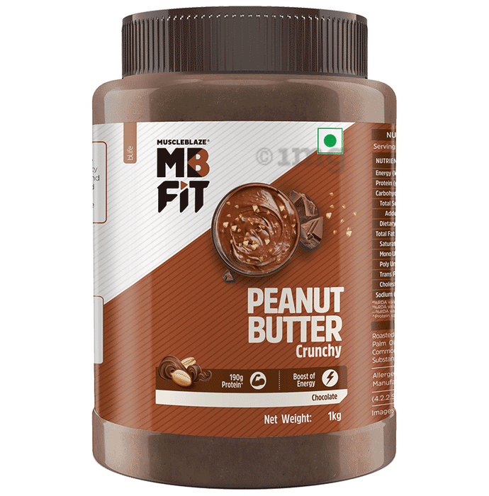 MuscleBlaze MB Fit Chocolate Peanut with High Protein & Fibre | Butter Crunchy