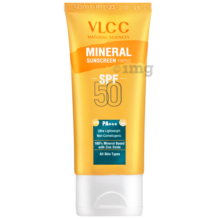 VLCC Mineral Sunscreen SPF 50 PA+++ Cream Tinted