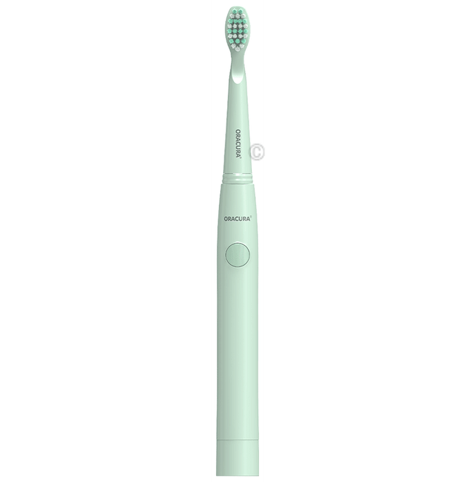 Oracura SB100 Sonic Lite Electric Battery Operated Toothbrush Green