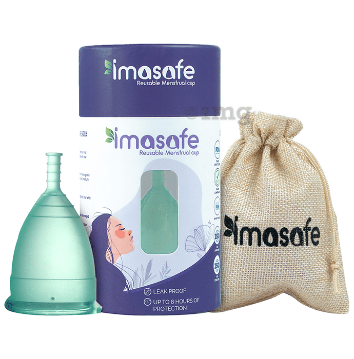 Imasafe Reusable Menstrual Cup Aqua Green Small