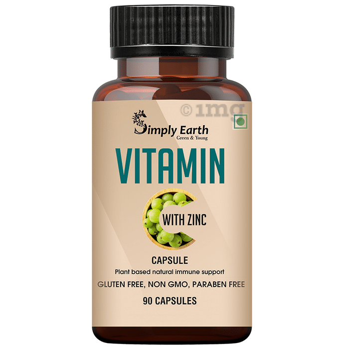 Simply Earth Vitamin C Capsule Buy bottle of 90.0 capsules at best price in India 1mg
