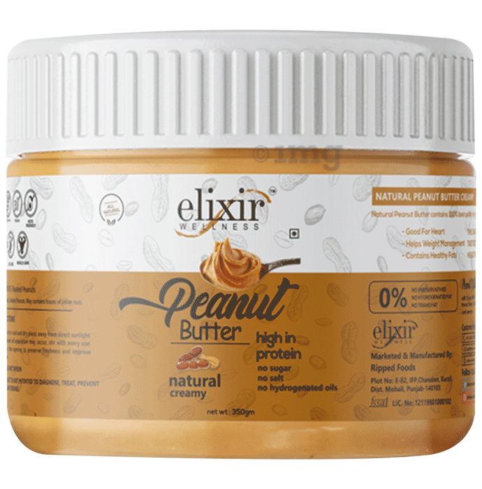 Elixir Wellness Peanut Butter Natural Creamy