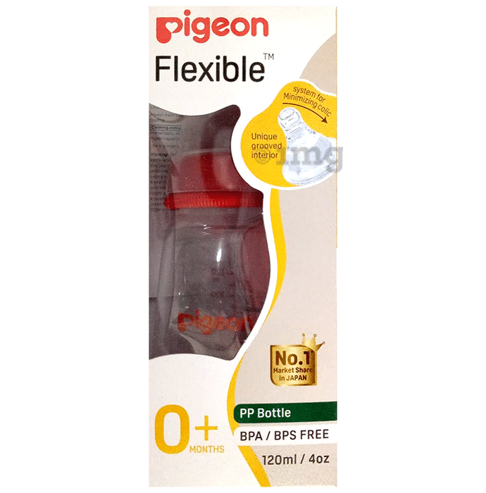 Pigeon 0+ Flexible PP Feeding Bottle