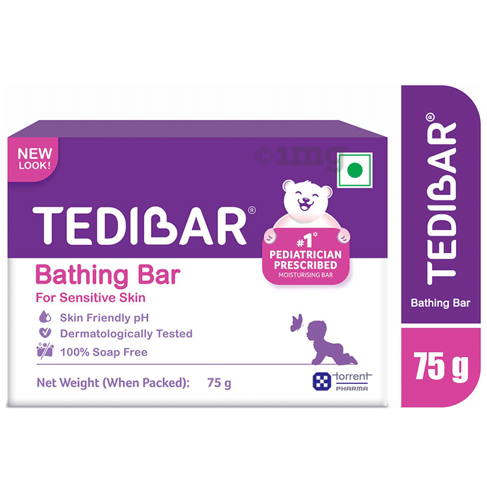 Tedibar Baby Bathing Bar for Sensitive Skin | Soap Free