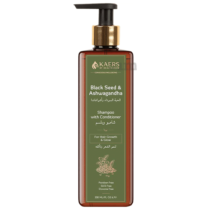 Kaers By Healthcrew Black Seed & Ashwagandha Shampoo with Conditioner