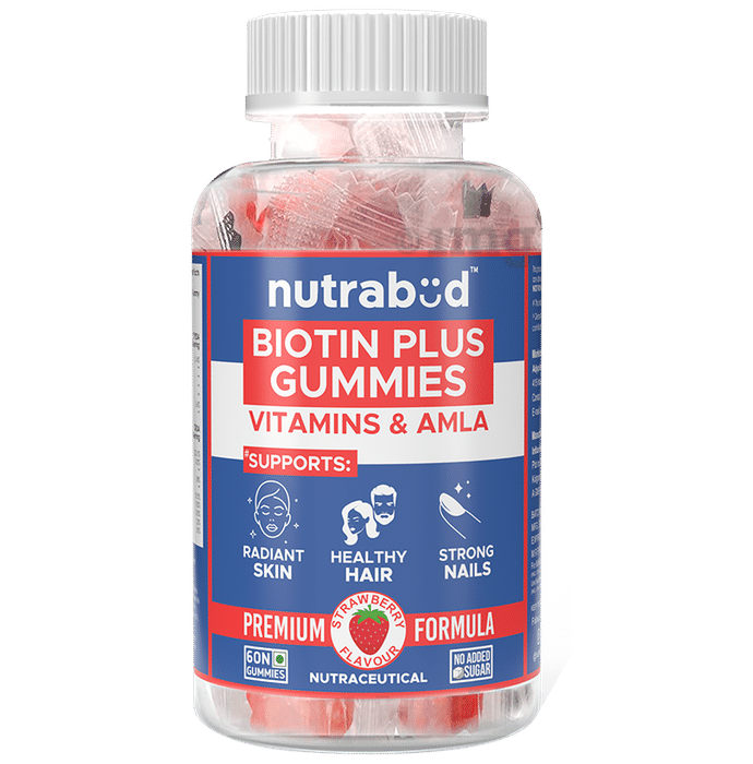 Nutrabud Biotin Plus Gummies Strawberry