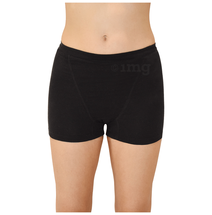 QNIX Boxer Brief Period Underwear Black