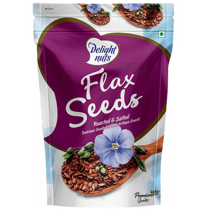 Delight Nuts Flax Seeds Roasted & Salted