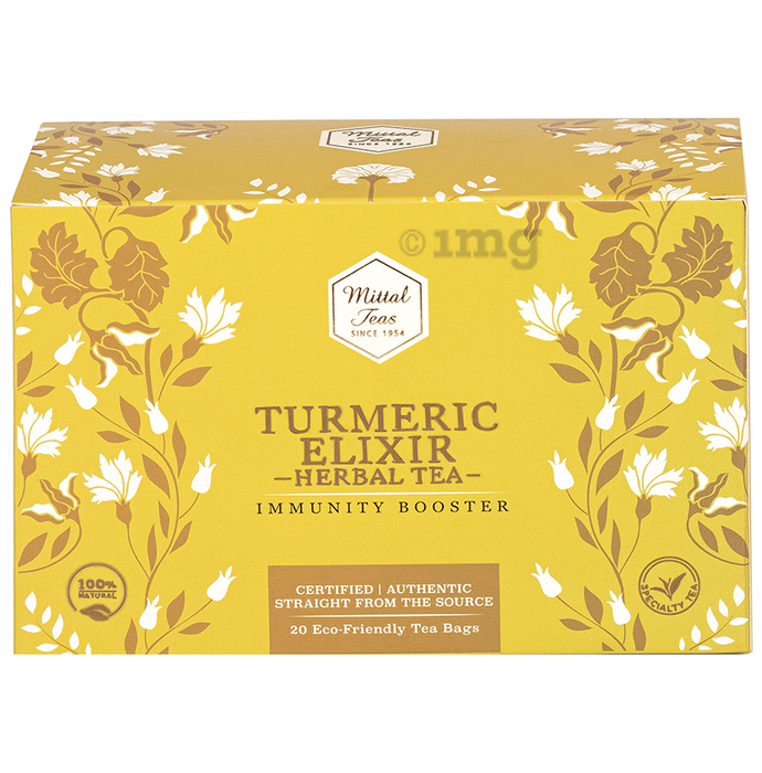 Mittal Teas Turmeric Elixir Herbal Tea Bag (20 Each)