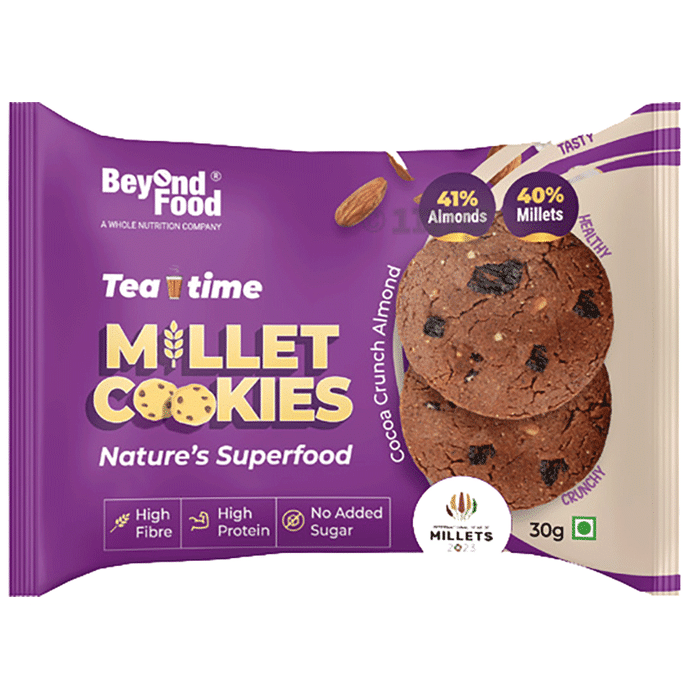 Beyond Food Tea Time Millet Cookies High Protein High FIbre Cocoa Crunch