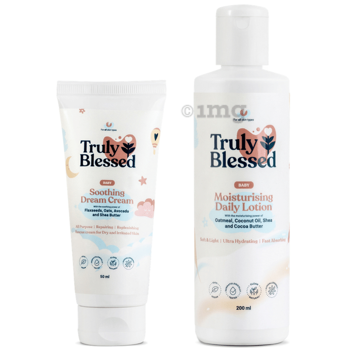 Truly Blessed Combo Pack of Soothing Dream Cream 50ml and Moisturising Daily Lotion 200ml