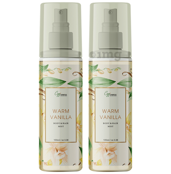 CGG Cosmetics Warm Vanilla Body Mist(100ml Each)